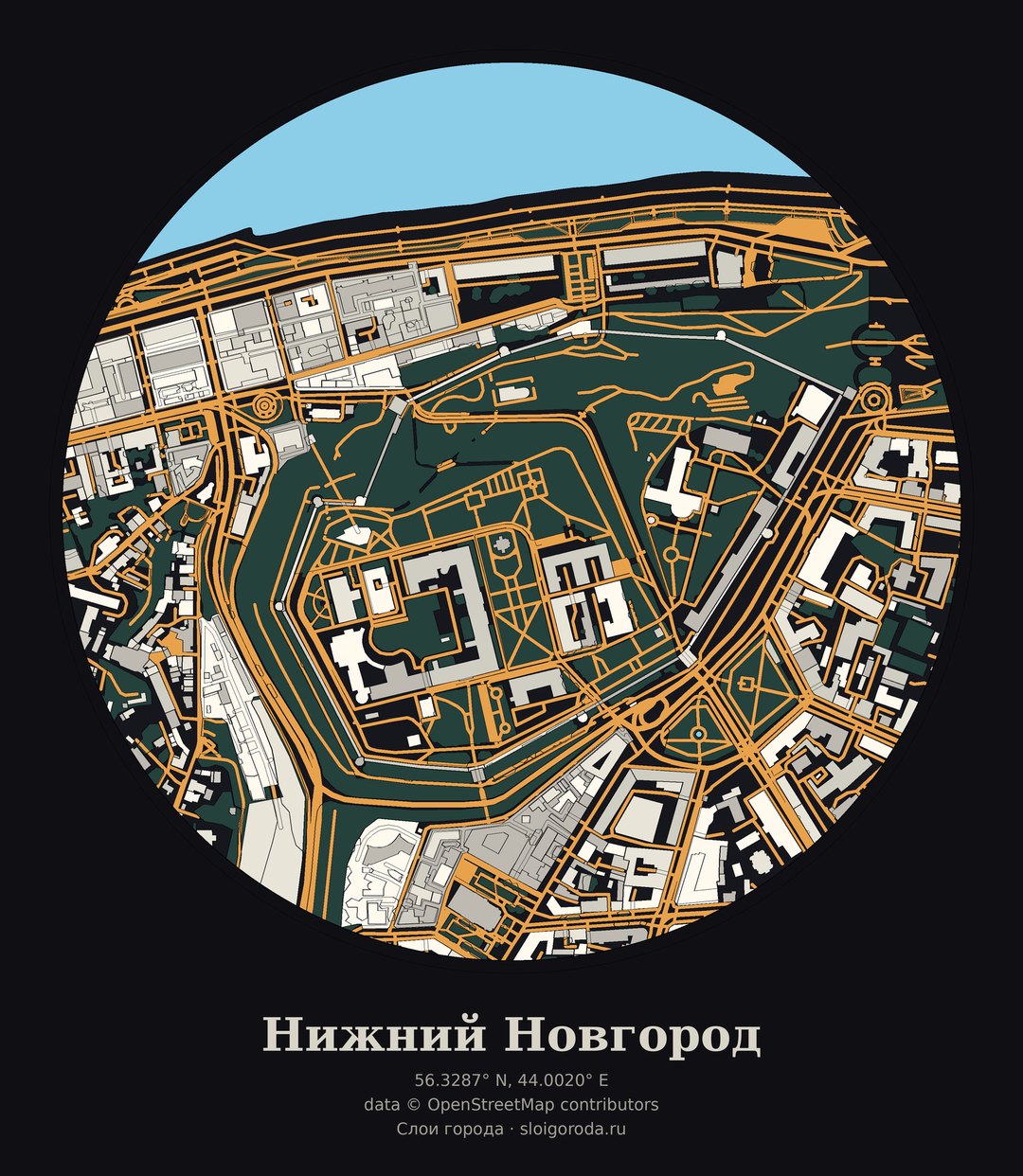 Карта: Нижний Новгород